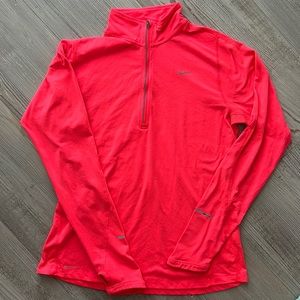 Hot pink Nike quarter zip